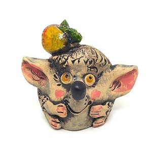Ceramic Figurine Hedgehog ,Handmade Ceramic Figurine, Animals, Made in Ukraine, Collection, Pottery Sculpture, Home Decor, Miniature Art