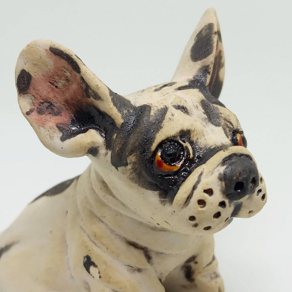 Ceramic Figurine French BulldogHandmade CeramicsPottery | Etsy
