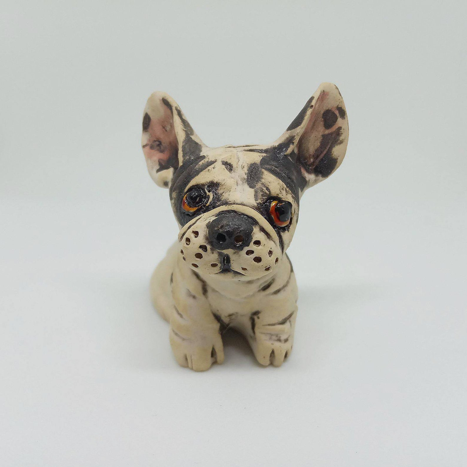 Ceramic Figurine French BulldogHandmade CeramicsPottery | Etsy