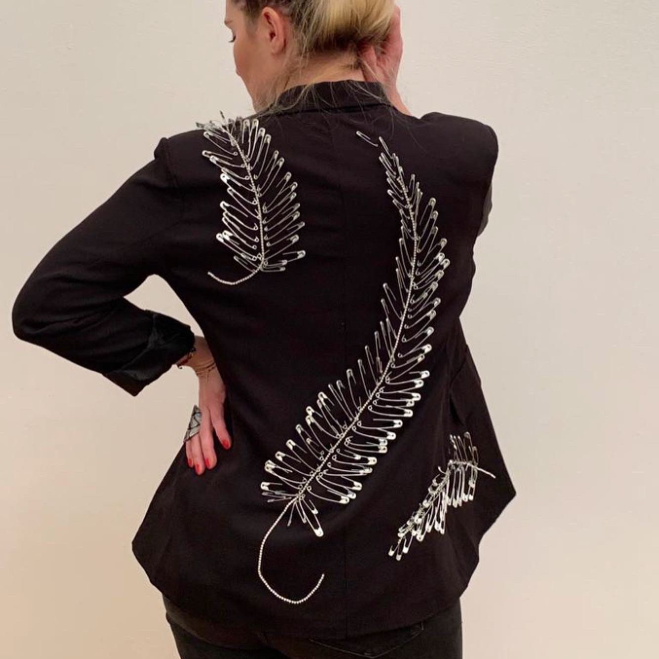 blazer with rhinestones