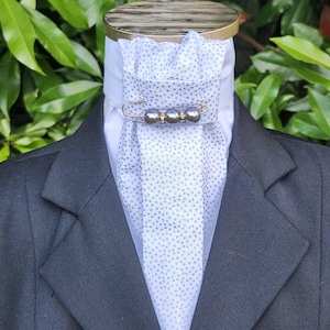 Dressage Stock Tie with stock tie pin