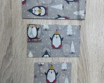 Set of 3 Natural Reusable Beeswax Food Wrap Choose Your Set NEW DESIGNS!