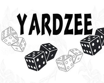 Yardzee Svg Yardzee Dice Game Bundle Family Yard Game Etsy