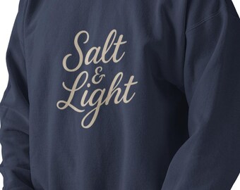 Christian Salt & Light Faith Sweatshirt Unisex Midweight Crewneck