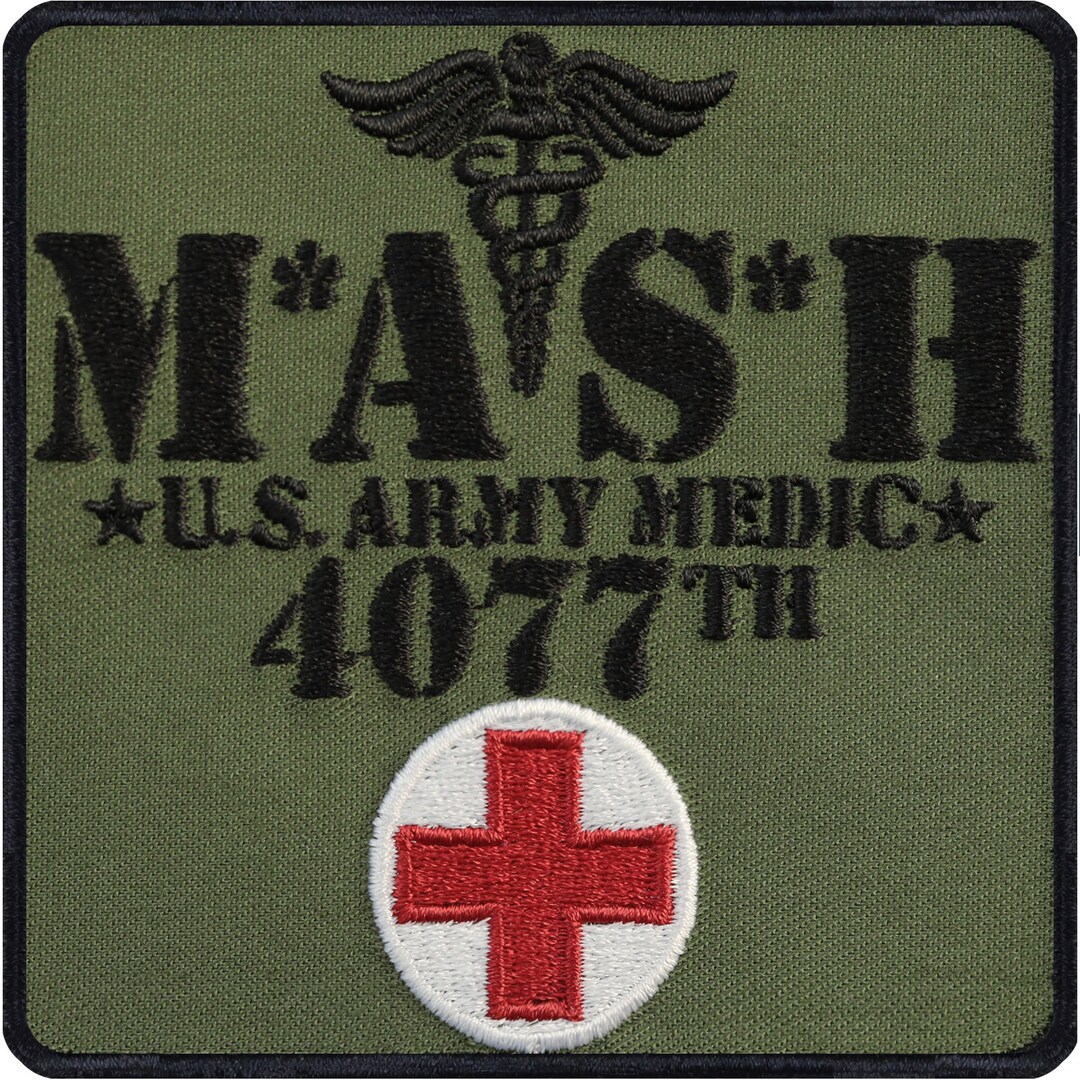 Badge Mash 4077th U.s. Army Medic Morale Patch Military 90 X 90 Mm Etsy