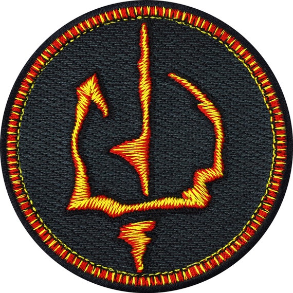 Sign of Sauron Iron-on Patch Application for All Fabrics Lotr 