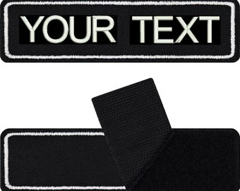 Patch Personalized with Velcro Name Tags for Clothing 75 x 20 mm