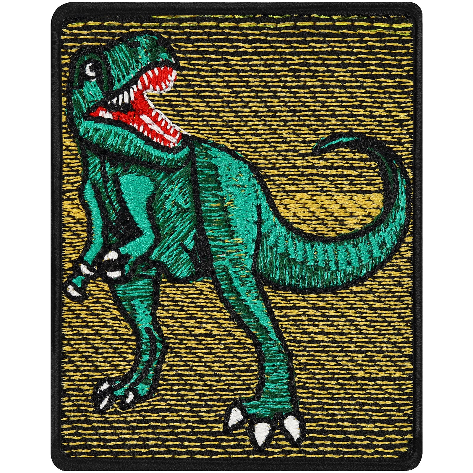 Kids Iron on Transfers Patches Set - 3 Pcs Dinosaur Animal Iron on Appliques