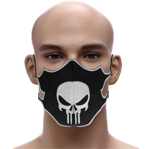 PUNISHER Skull Reusable Mouth and Nose Protection Face Etsy