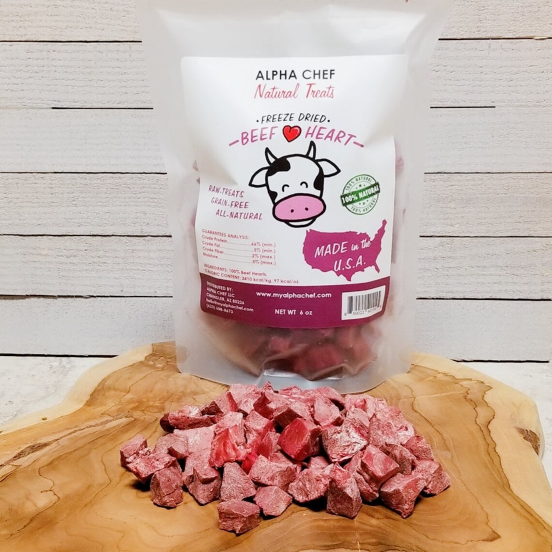 Beef Heart FREEZE DRIED Raw Dog Treats from Alpha Chef Natural Etsy