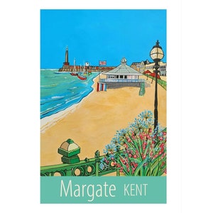 Impresión del póster de viaje de Margate Kent por Susie West