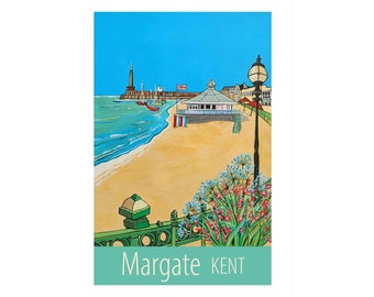 Margate Kent travel poster print by Susie West