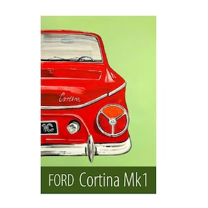 Ford Cortina Mk1 poster print by Susie West