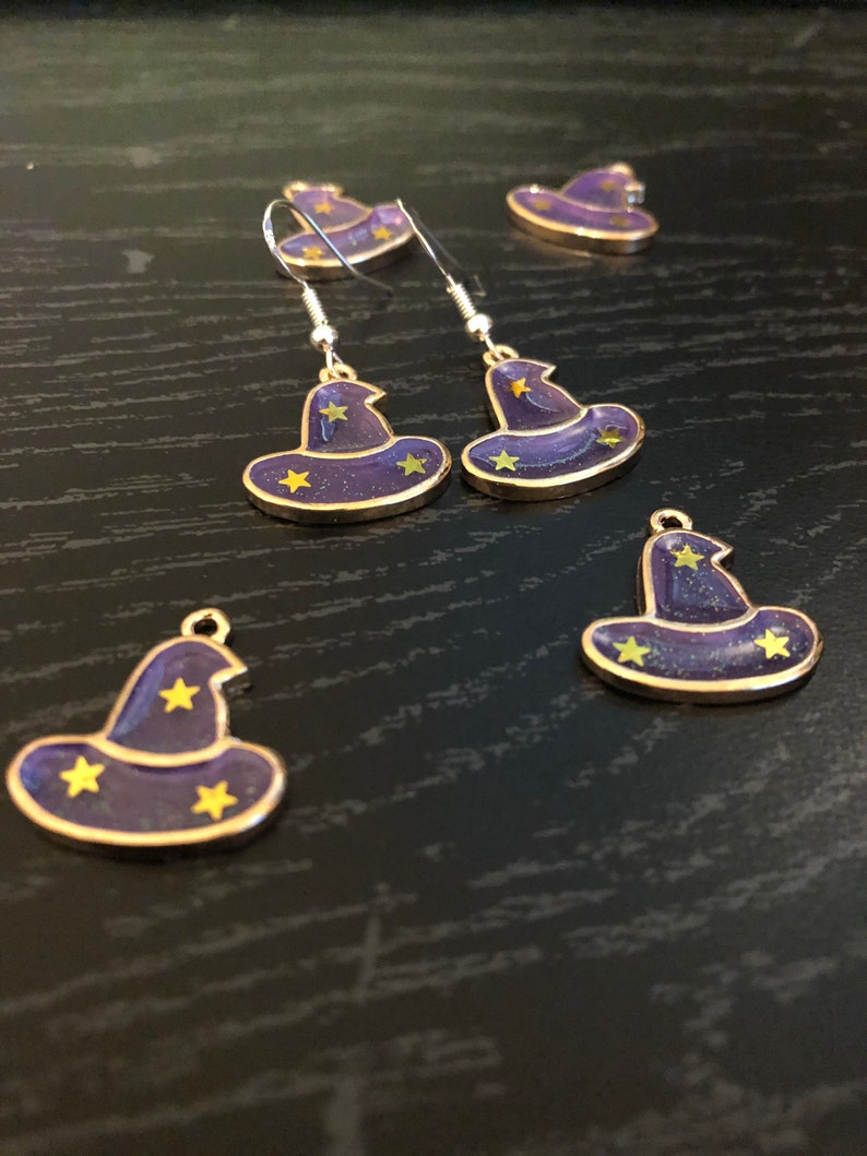 Witch Hat Dangle Earrings