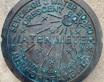 Jackson Square- Custom Painted Real New Orleans Water Meter Cover