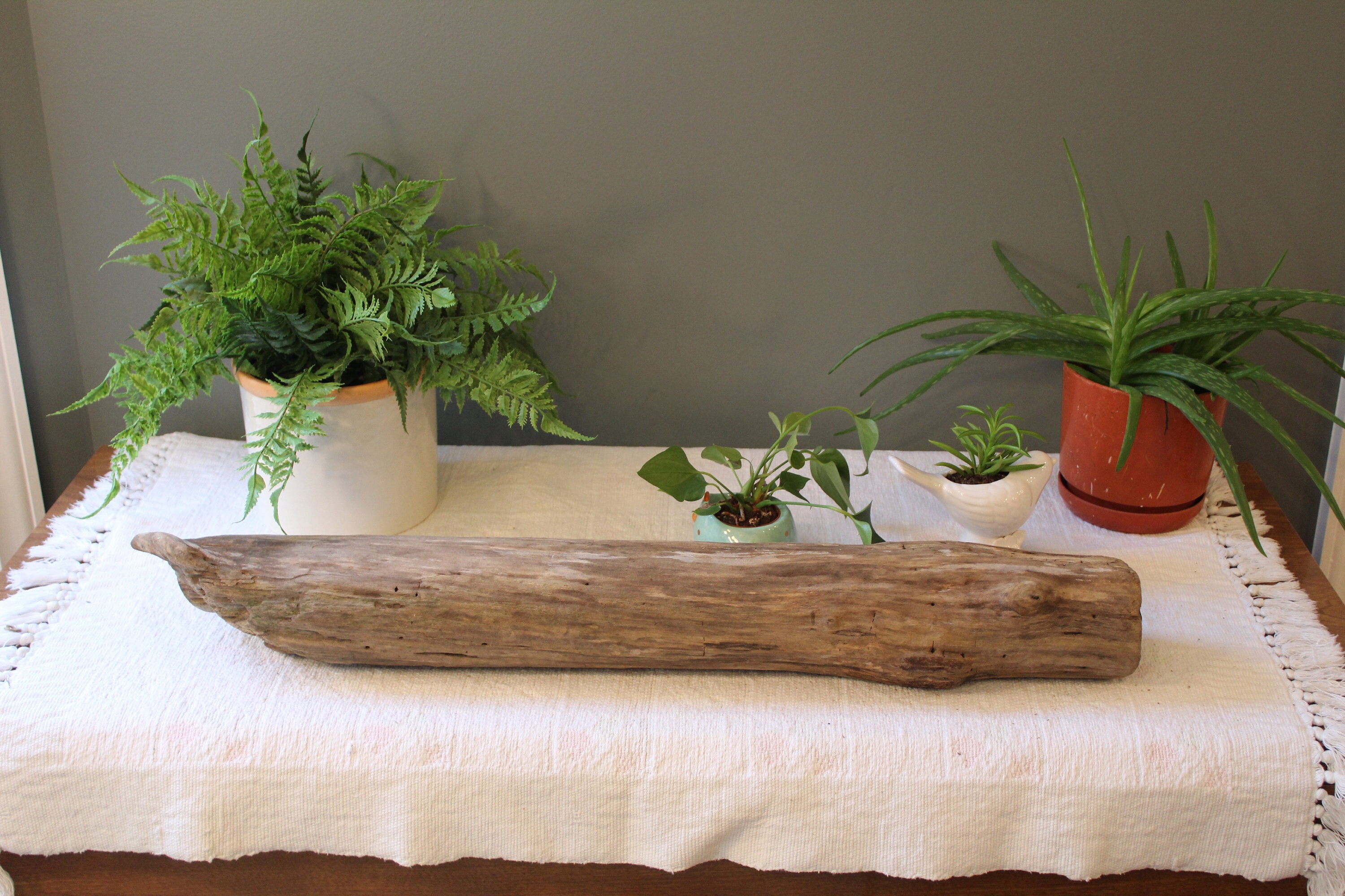 Driftwood Log Approx. 31 X 4 DIY Garden Decor Etsy