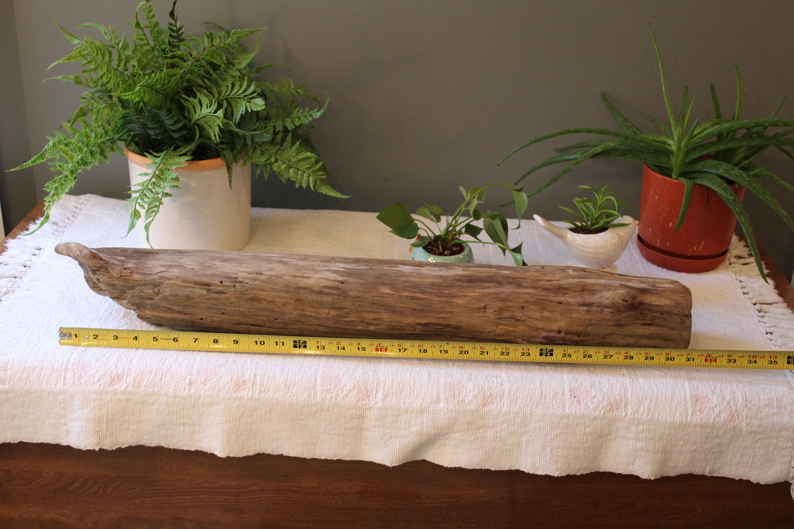 Driftwood Log Approx. 31 X 4 DIY Garden Decor Etsy