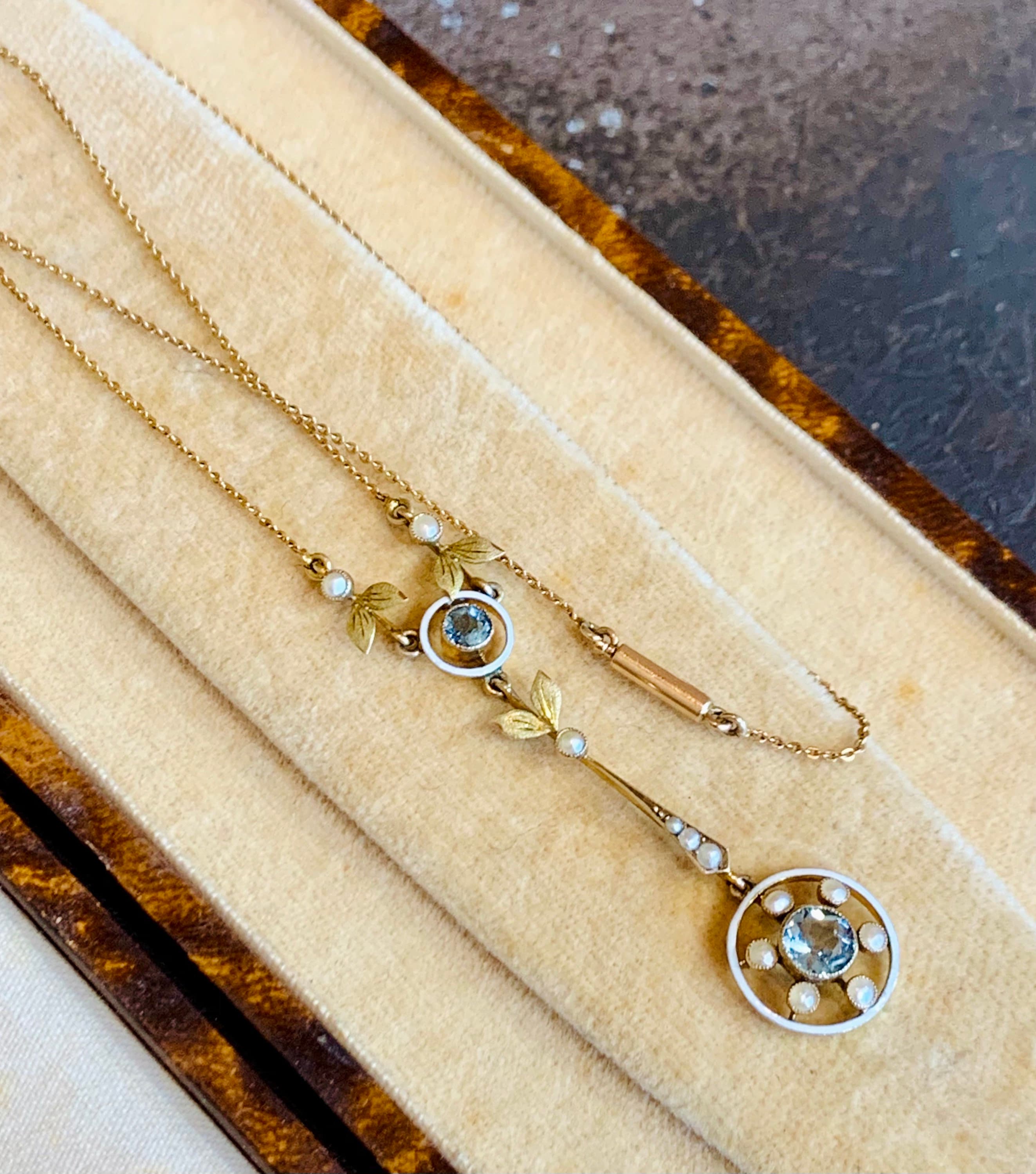 Aquamarine and hotsell peridot necklace