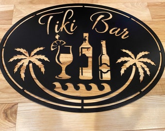 Tiki Bar Patio Sign