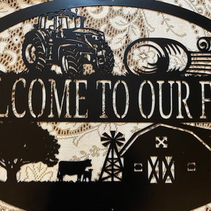 Welcome to our Farm Sign