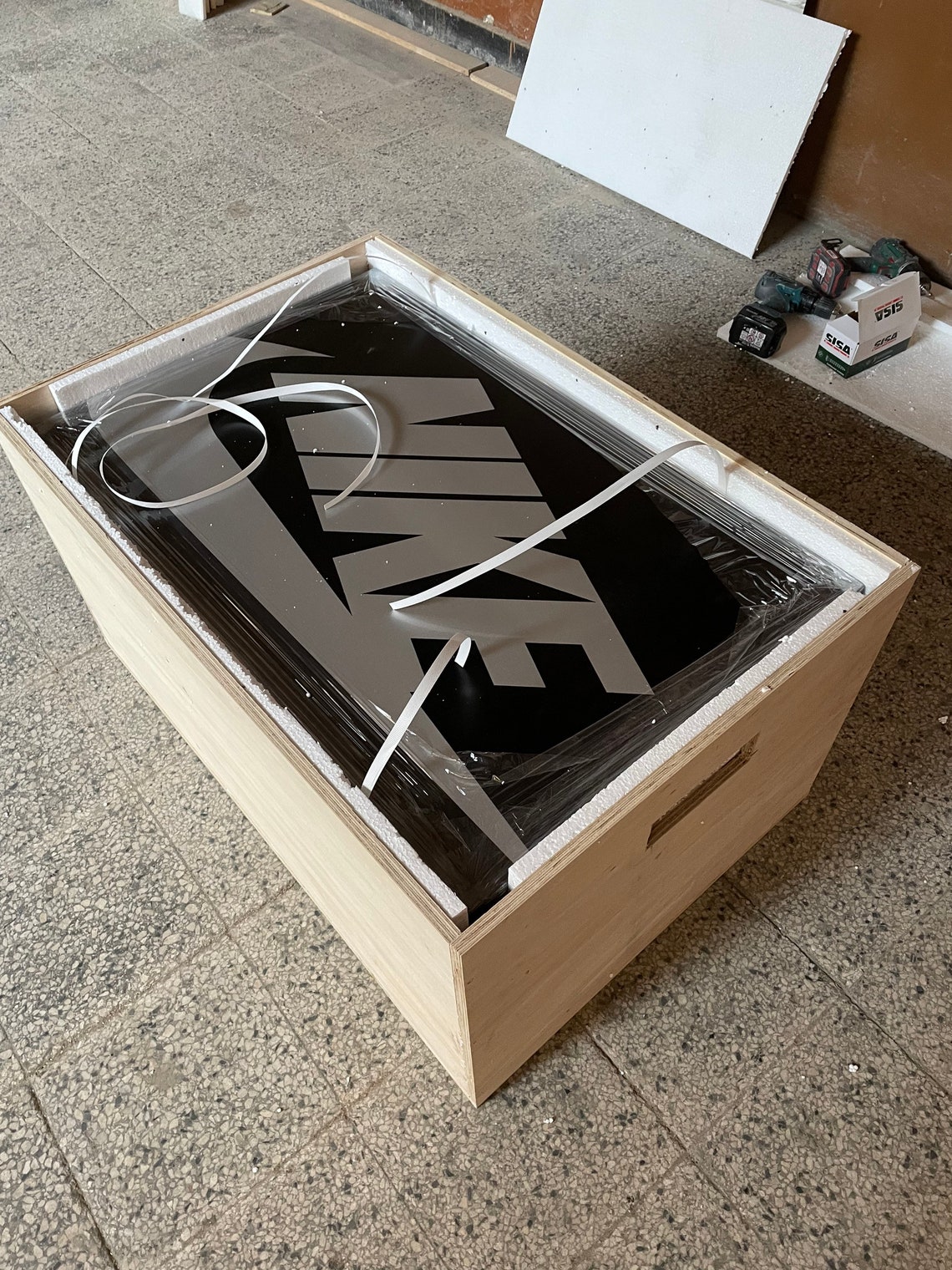 oversized nike shoe box storage