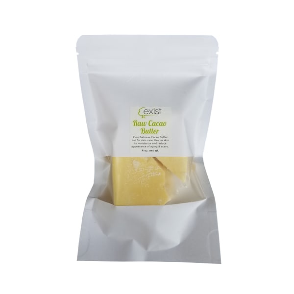 Organic Cacao Butter Raw- 4 oz net wt.