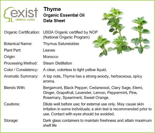 Organic Thyme Essential Oil Pure Therapeutic Grade Etsy