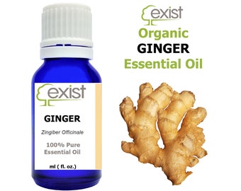 Aceite esencial de jengibre orgánico de grado terapéutico puro
