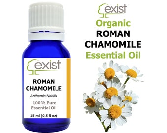 Organic Roman Chamomile Essential Oil Pure Therapeutic Grade (This is 100% pure essential oil, not an extract, not diluted.)