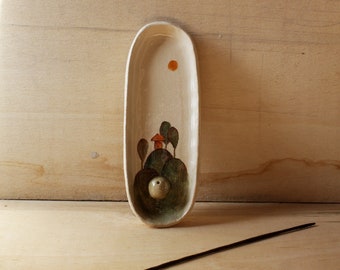 Ceramic Incense Holder / Ceramic Incense Burner / My home town