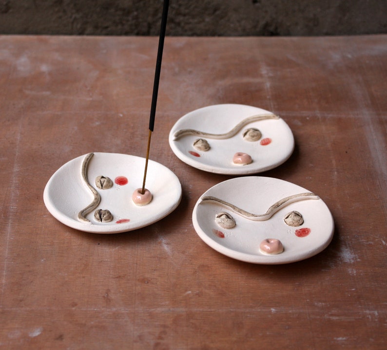 Artist Trio / Ceramic Incense Holder / Ceramic Incense Burner image 4