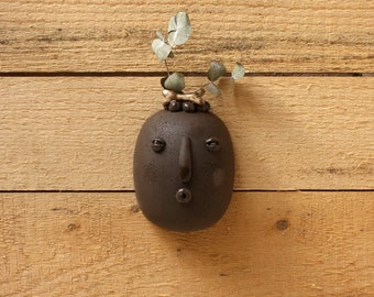 Yamyam / Ceramic Wall Planter Indoor, Ceramic Wall Plant Hanger, Wall Decor, Hanging Planter Indoor