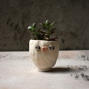 Rabbit / ceramic planter / handmade ceramic pot / Flower pot / Succulent Planter