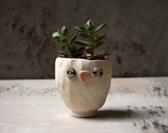 Rabbit / ceramic planter / handmade ceramic pot / Flower pot / Succulent Planter