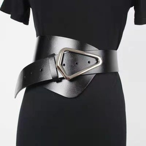 Punk Rivet Belt Women Leather Metal Buckle Belts Girl Fashion