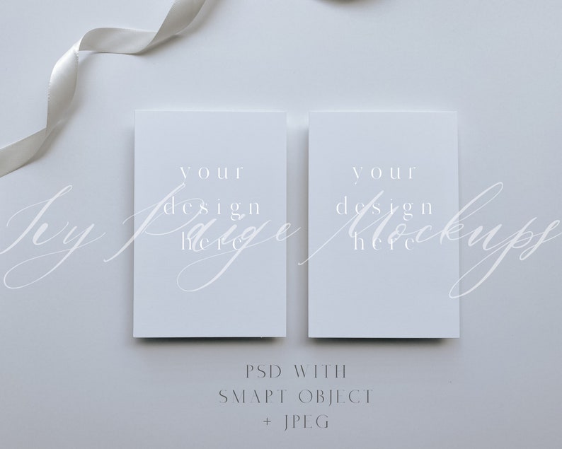 Download 4x6 Invitation Mockup Double Sided Card Mock up 4x6 Wedding | Etsy