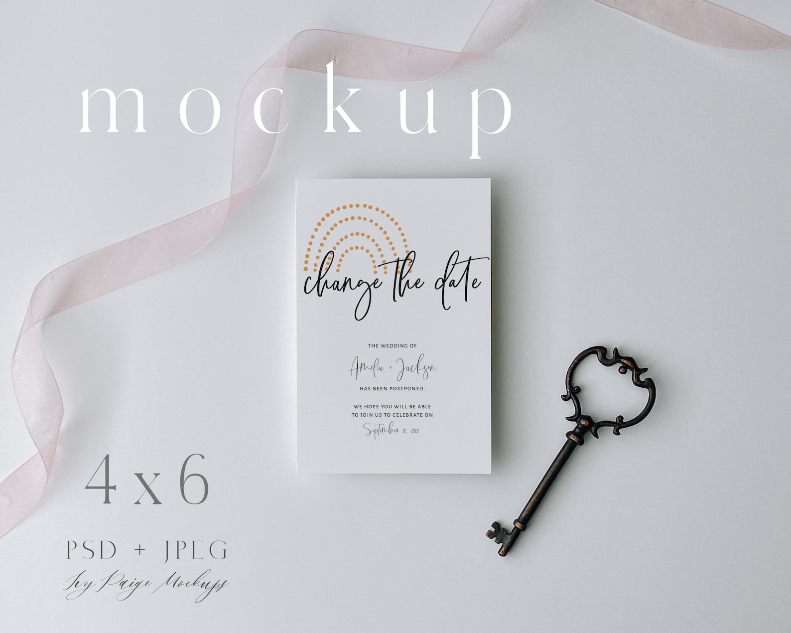 Download 4x6 Invitation Mockup Portrait Card Mockup 4x6 Wedding | Etsy