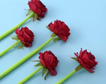 Cute, Colorful Beautiful Red Rose Gel Pen