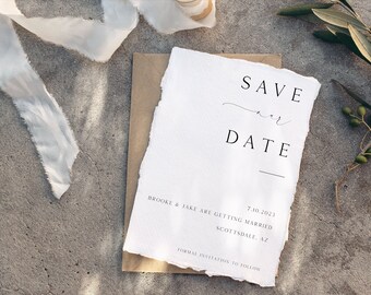 Save the Date Minimalistisch Elegant Klassisch Editierbare Hochzeitseinladung Einfache Invite Card Save Our Date Digital Download Template BROOK #01