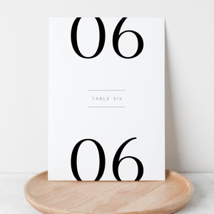 Wedding Table Assignment Numbers Template Digital Download Wedding Seating Chart Card Printable Table Number Signs Digital Download AVA #44