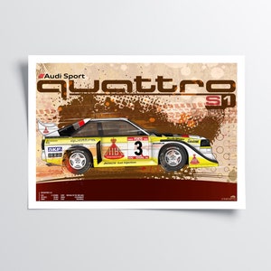 Legendary 1000 Lakes Rally - Blomqvist/Cederberg 1985 - Wall Art Poster