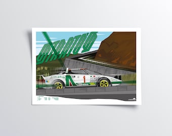 Lancia Stratos - 1974 Sanremo Rally Art Poster for Car Enthusiasts