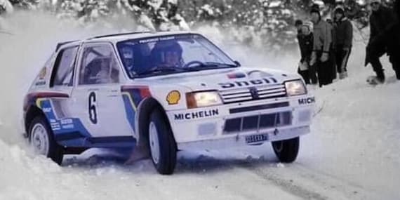 Poster Autosprint – Peugeot 205 T16 – Champion Du Monde Des Rallyes