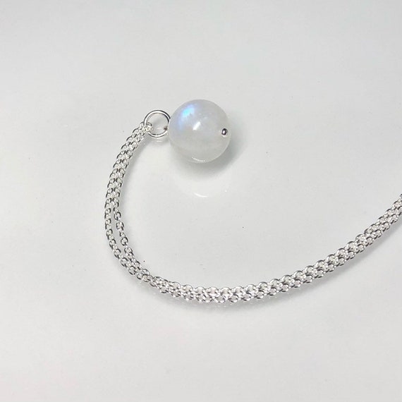 10mm Opal gemstone ball 925 sterling silver necklace moonstone pendant Gift D3 10mm Opal gemstone ball 925 sterling silver necklace moonstone pendant Gift D3