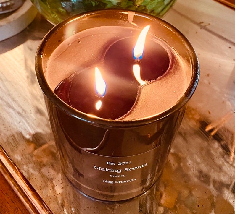 Scented Candle Black Wax Soy Candles Black Soy Candles Extra Large