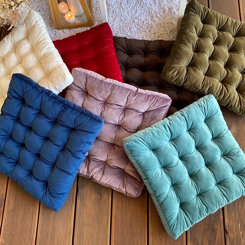 NEW Teal Velour Cushion for Chairs/armchairs Elite Etsy