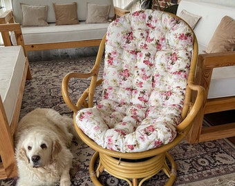 Rocking chair cushion Rattan Cushion Ottoman Cushion Rocking chair  Swivel Chair Cushion Rocker Chair Cushion Set Padded Rocker
