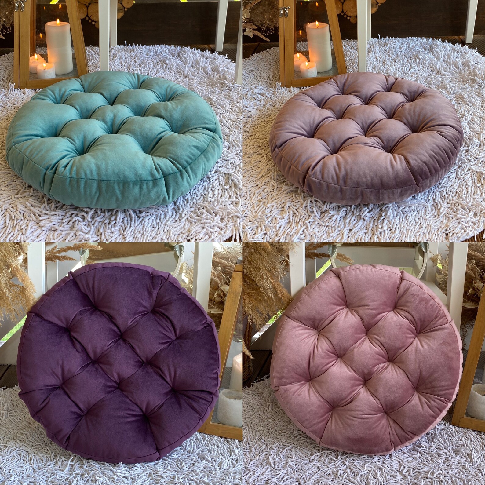 NEW Blue Velour Cushion for chairs/armchairs Elite Etsy