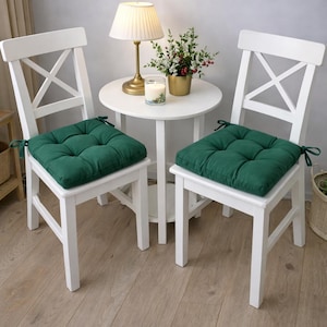 Square Chair Pad with ties Multicolor Soft Chair Cushion Patio Decor Beige Cream Neutral Cushion Gift for mother seat pillow