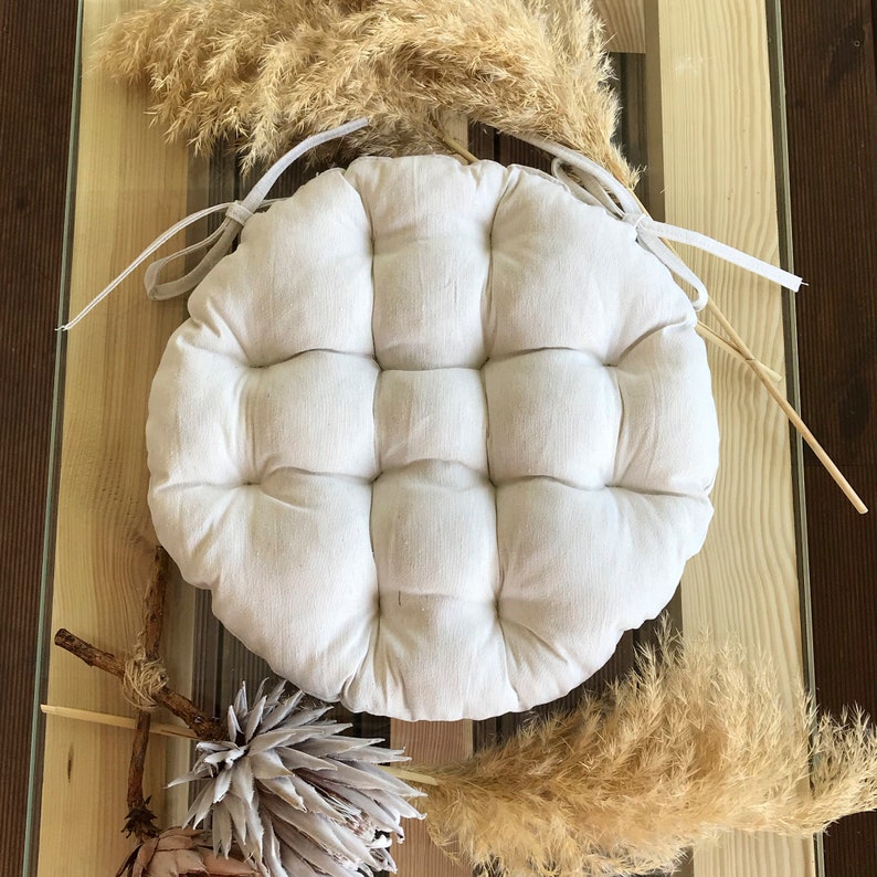 Off White Chair Cushion nancy Natural Beauty Etsy